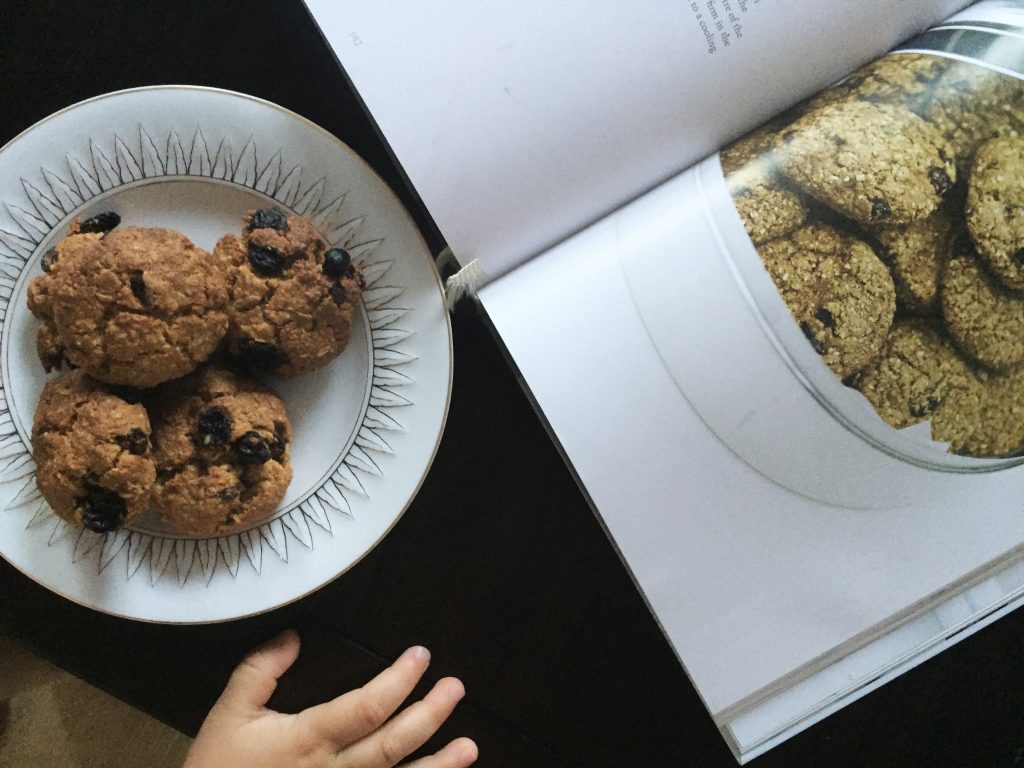 oat and raisin dairy free cookies