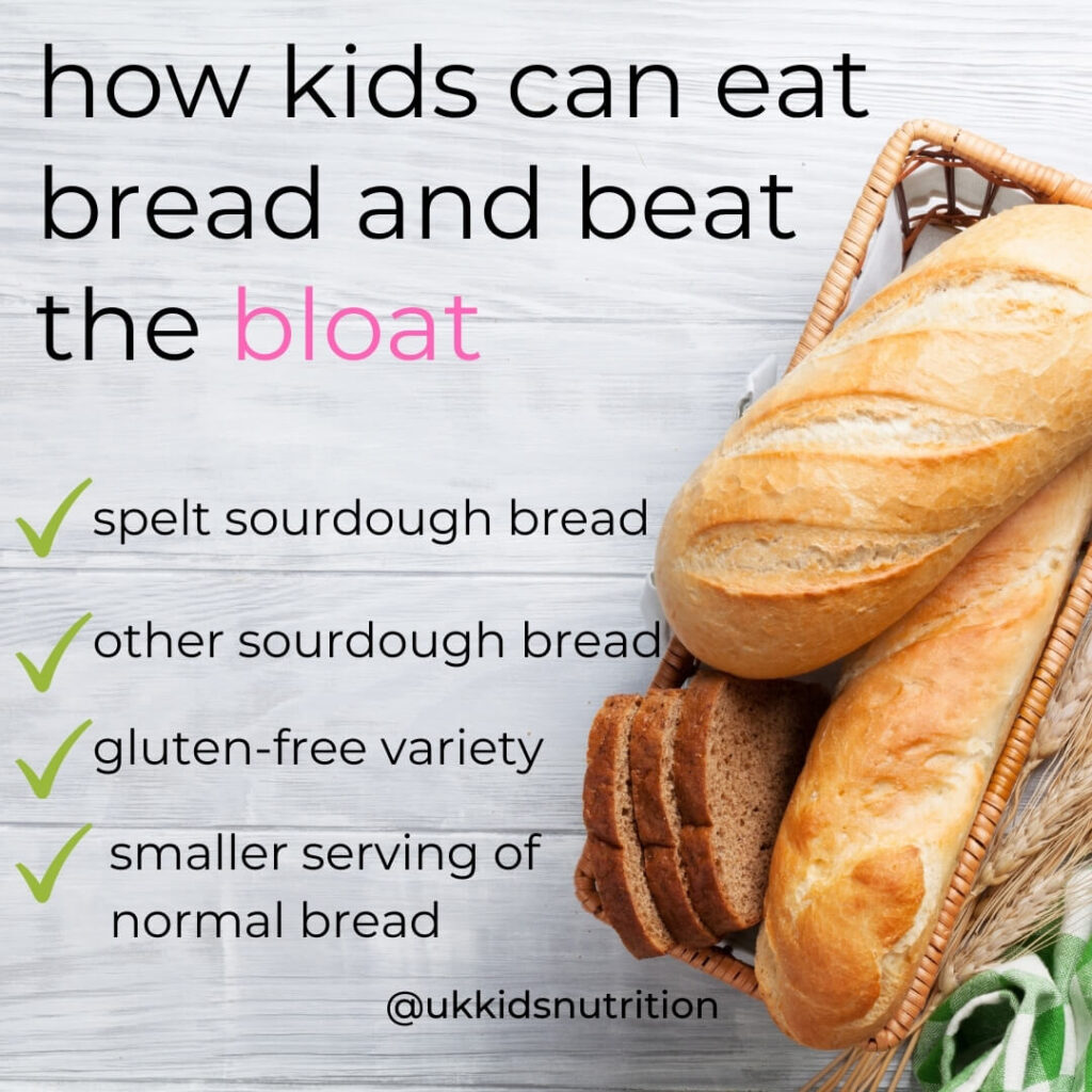 bread to reduce bloating
