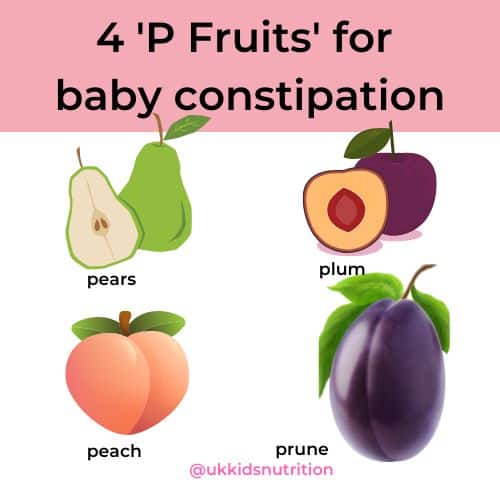 constipation in babies after starting solids - baby food to relieve constipation