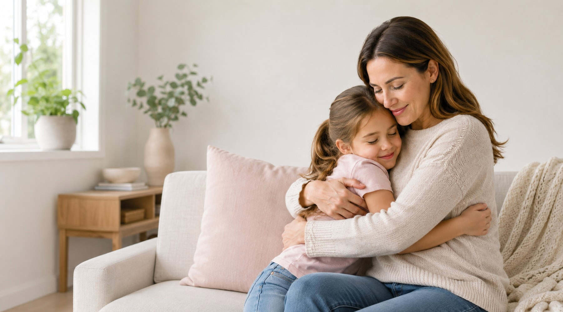 Parent and child in consultation