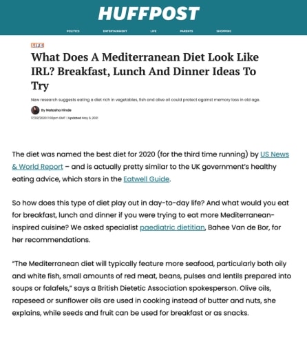Mediterranean Diet | HuffPost