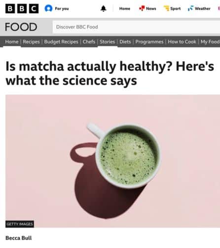 Is Matcha Healthy | BBC Food