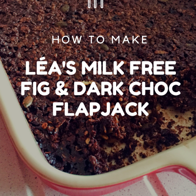 LÉa's milk free fig & dark choc flapjack